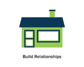 Build relationships during holiday marketing. 